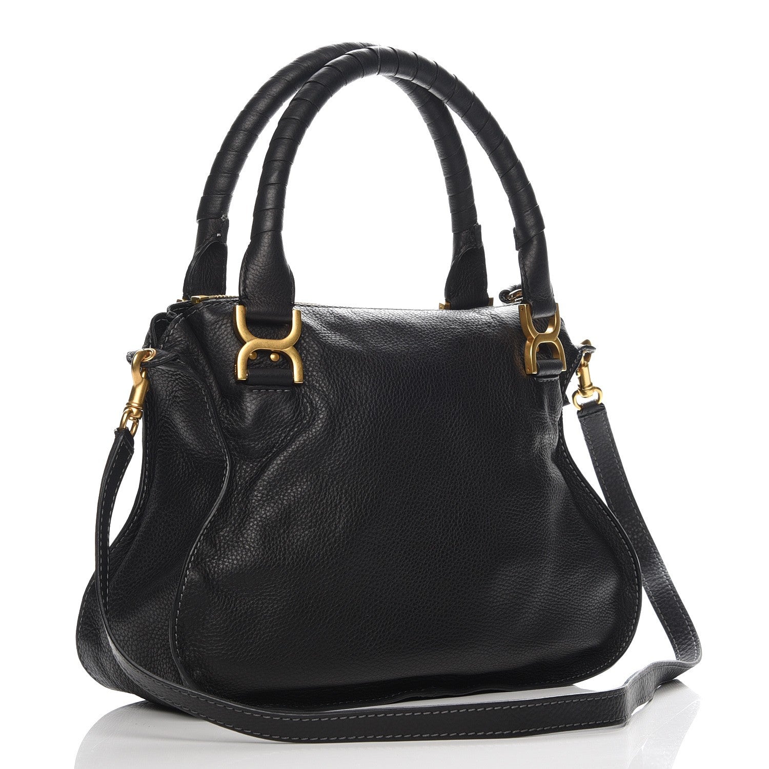 Chloe Calfskin Medium Marcie Satchel Black 4 of 9