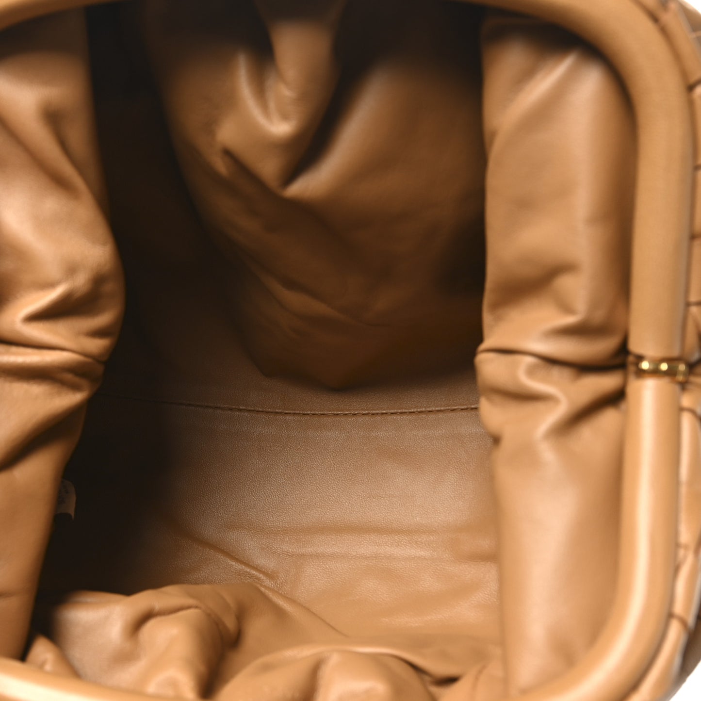 Nappa Intrecciato Teen Pouch Caramel