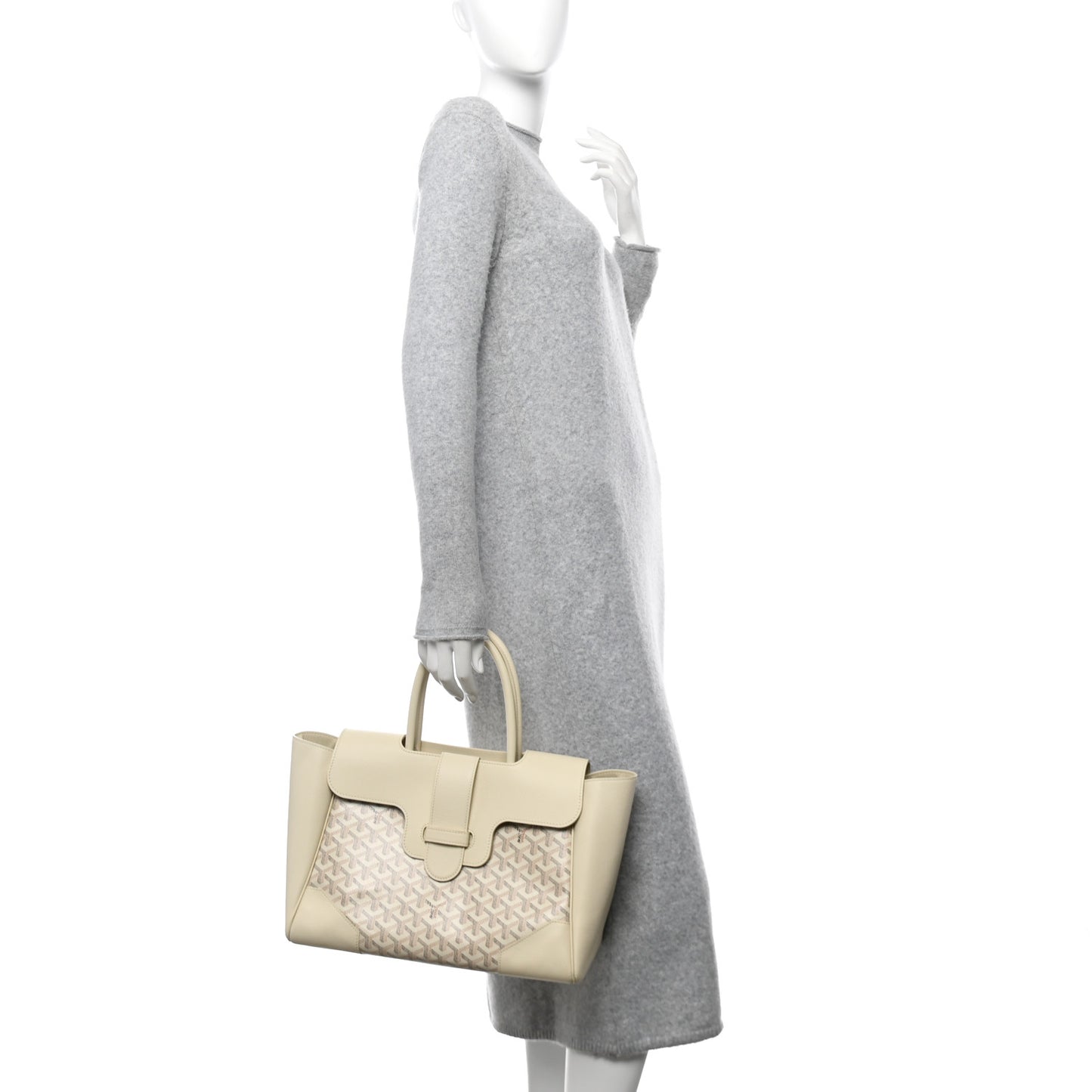 Goyardine Le Jardin Saigon Tote White