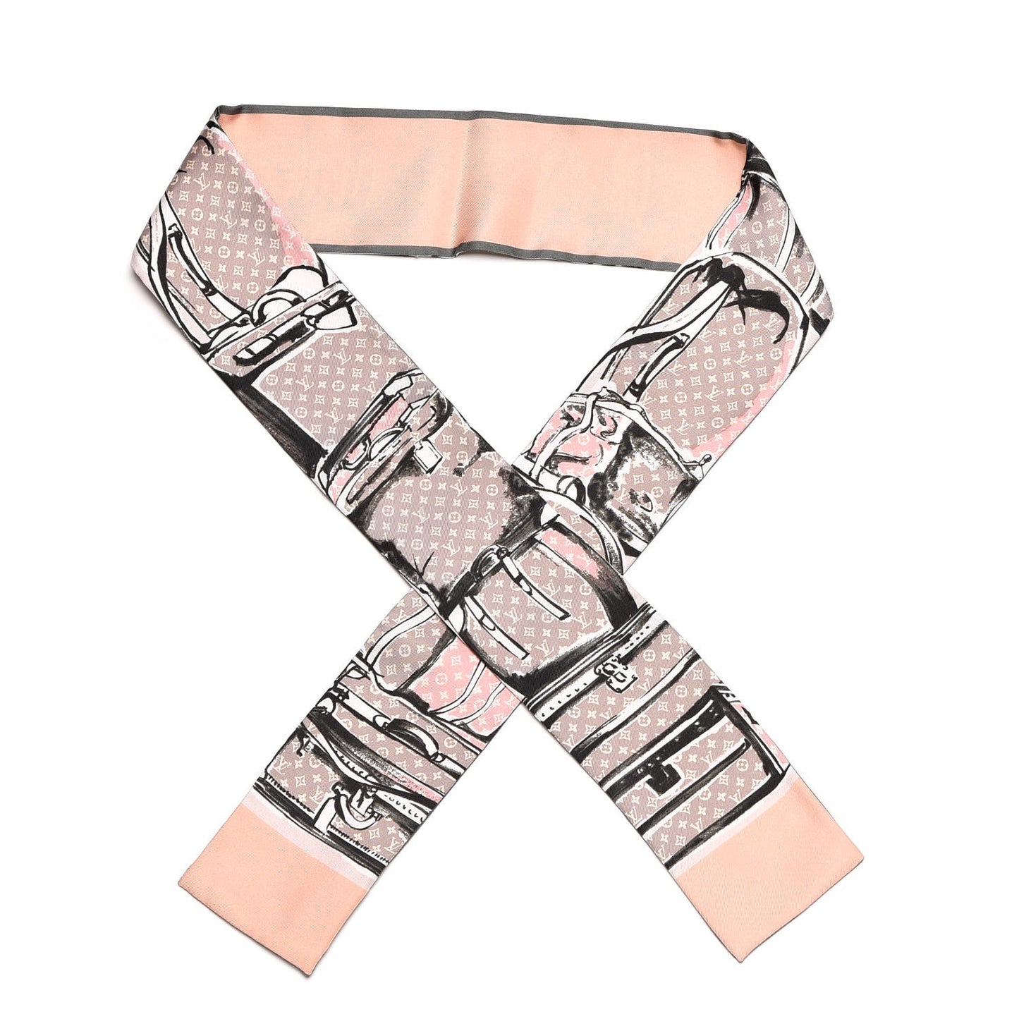 Silk Monogram Trunks Bandeau Rose Poudre