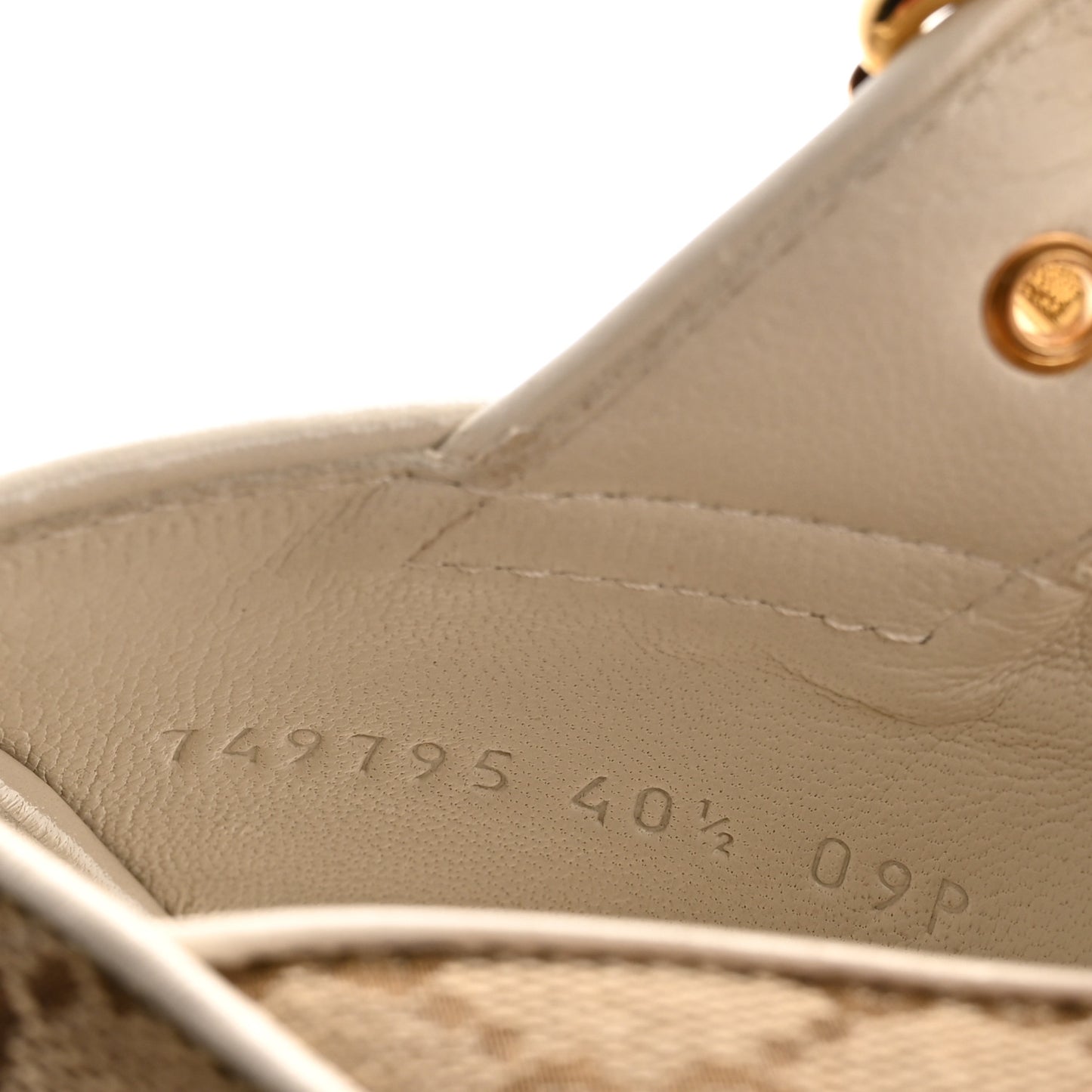 Monogram Granada Kid Trip 40/72mm Lug Sole Sandals 40.5 Beige Ebony Mystic White