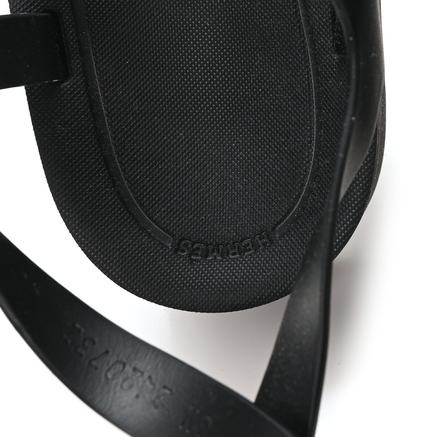 Hermes Calfskin Nylon Jupiter Sandals 40 Black 8 of 9
