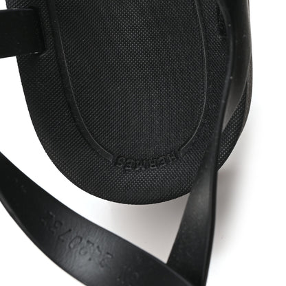 Hermes Calfskin Nylon Jupiter Sandals 40 Black 8 of 9