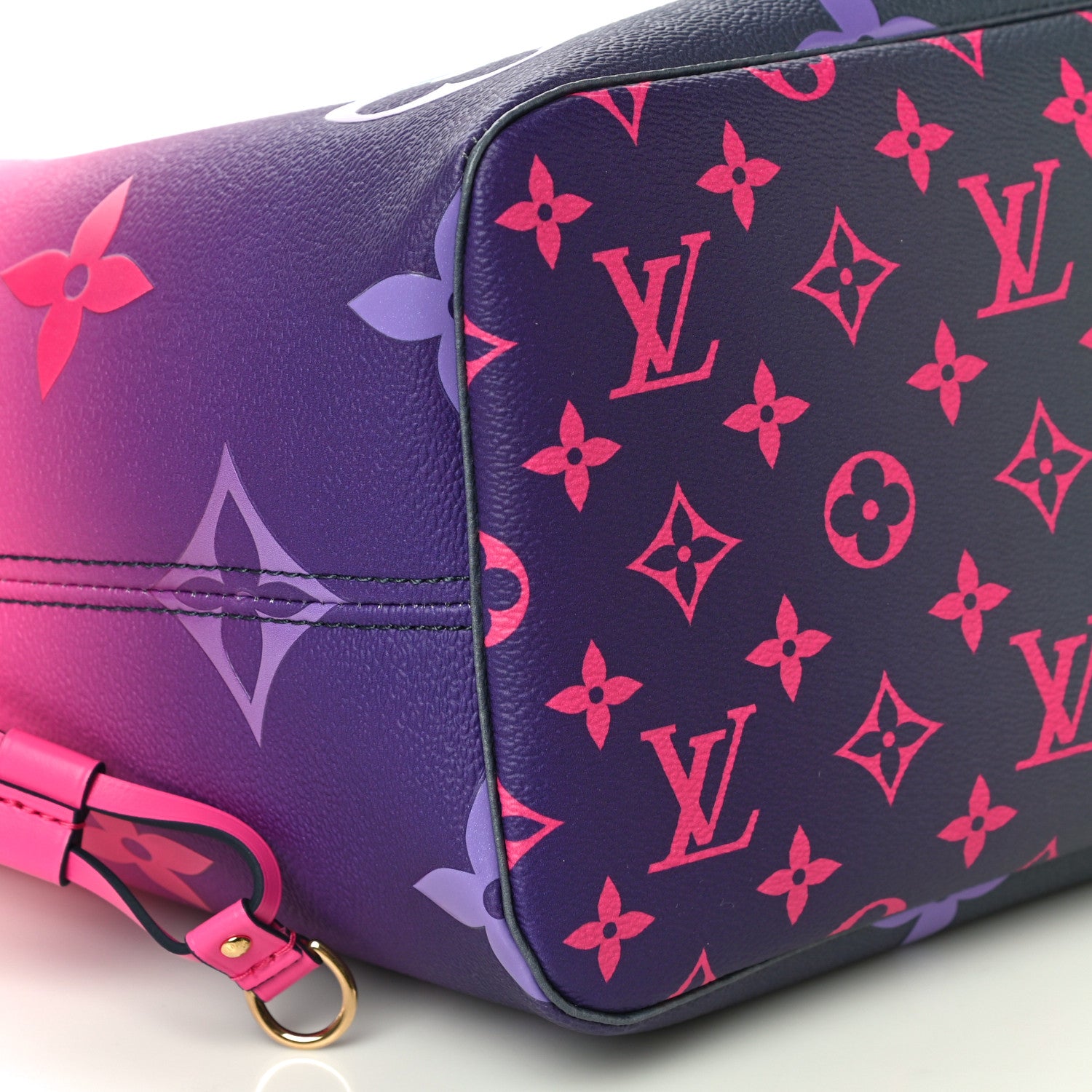 Louis Vuitton Monogram Giant Spring In The City Neverfull MM Midnight Fuchsia 8 of 9