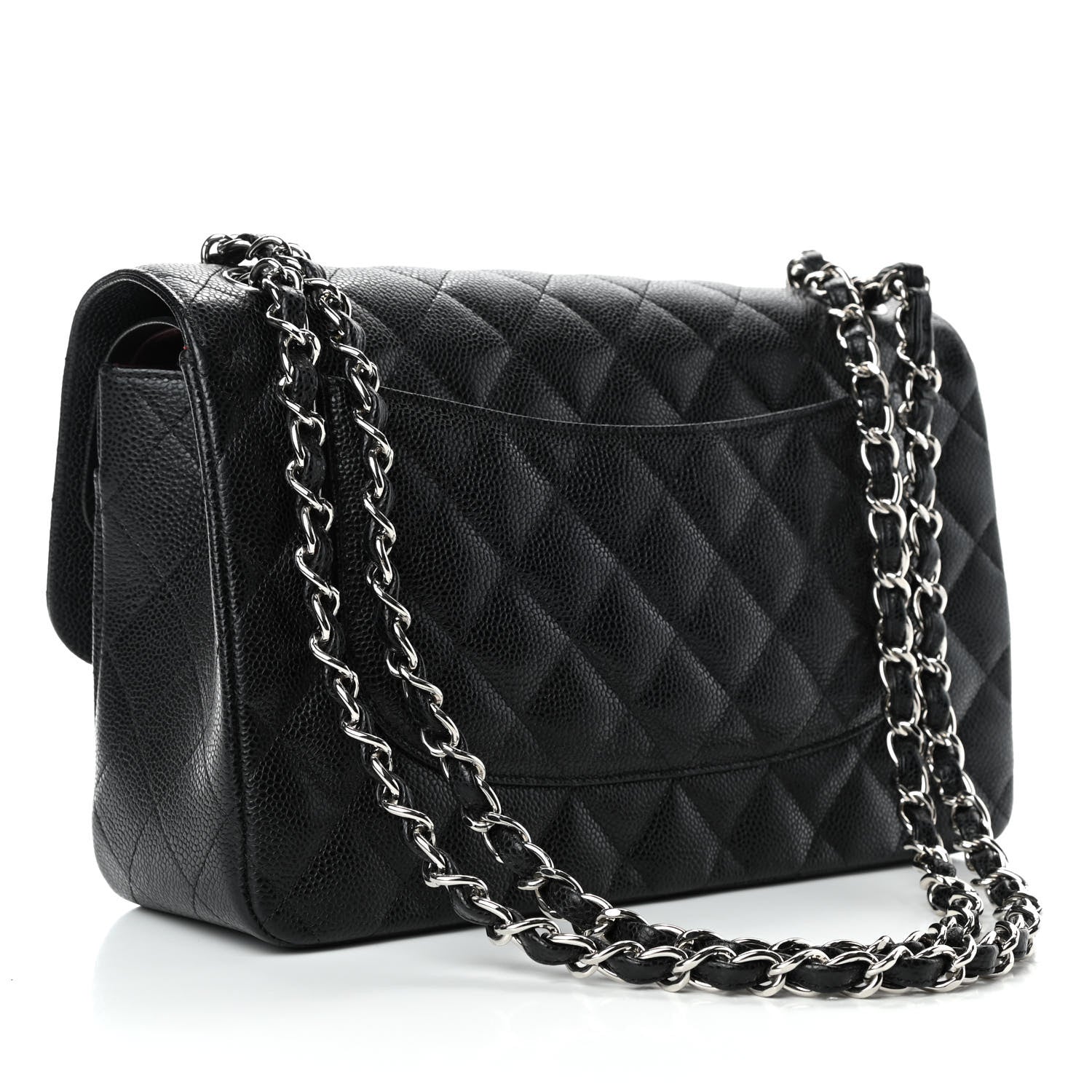 Chanel Caviar Quilted Jumbo Double Flap Black 2 of 4