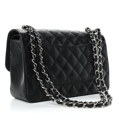 Chanel Caviar Quilted Jumbo Double Flap Black 2 of 4