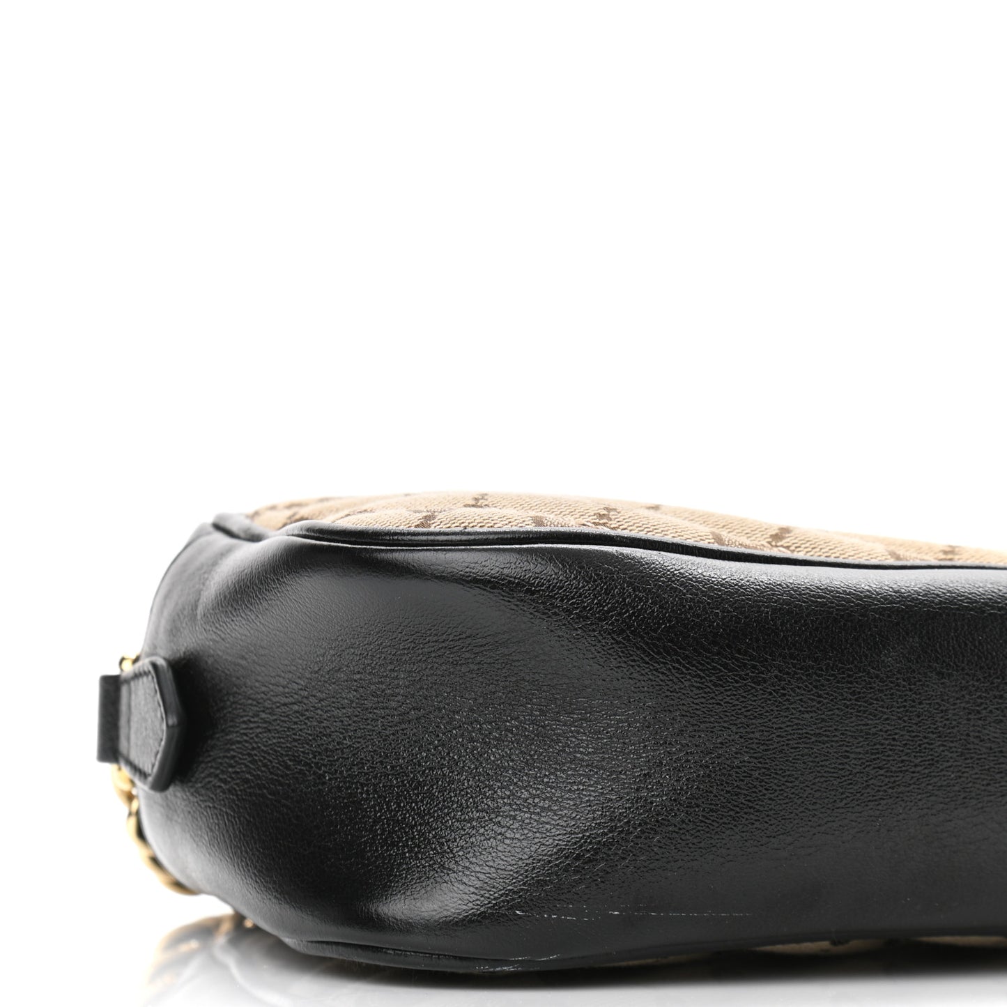 Monogram Matelasse Diagonal Small GG Marmont Chain Shoulder Bag Beige Black