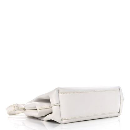 Bottega Veneta Calfskin Small The Point Triangle Bag Chalk 4 of 10