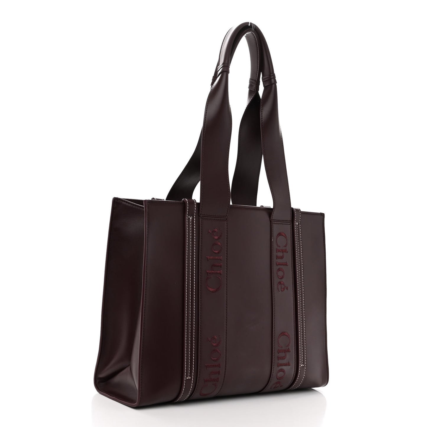 Calfskin Medium Woody Tote Deep Violine