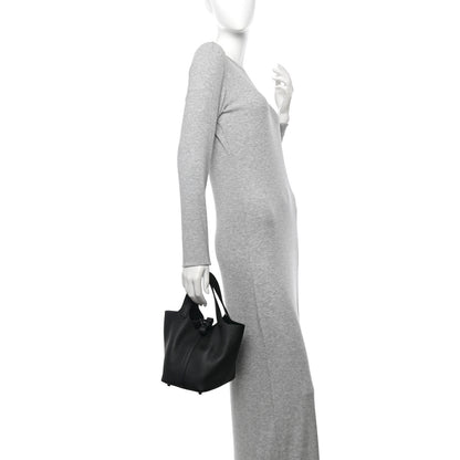 Hermes Taurillon Clemence Monochrome Picotin Lock 18 PM Black 2 of 11