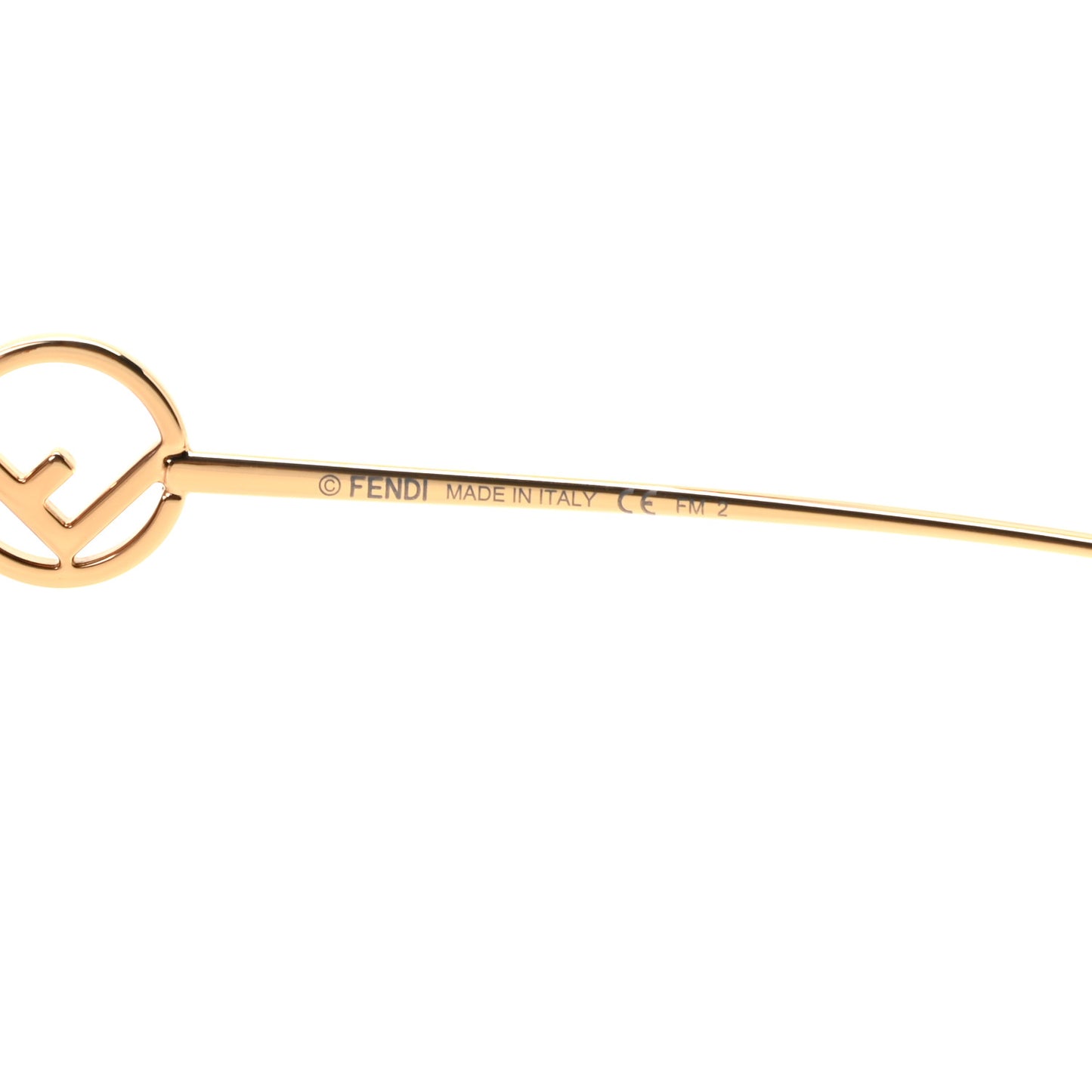 Metal Acetate F is Fendi FF Cat Eye Sunglasses FF 0290/S Gold