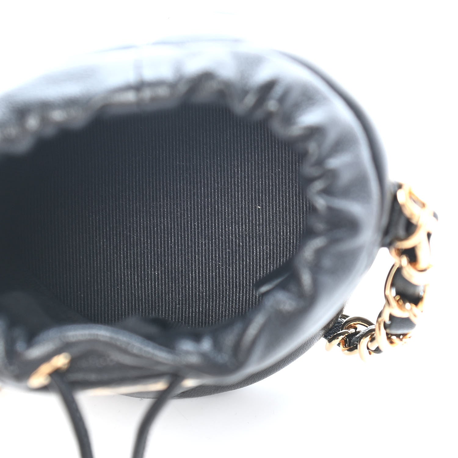 Chanel Calfskin Pillow Crush Clutch With Chain Black 5 of 9