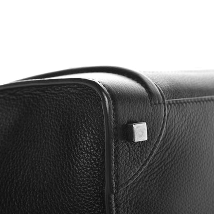 Celine Drummed Calfskin Mini Luggage Black 10 of 11