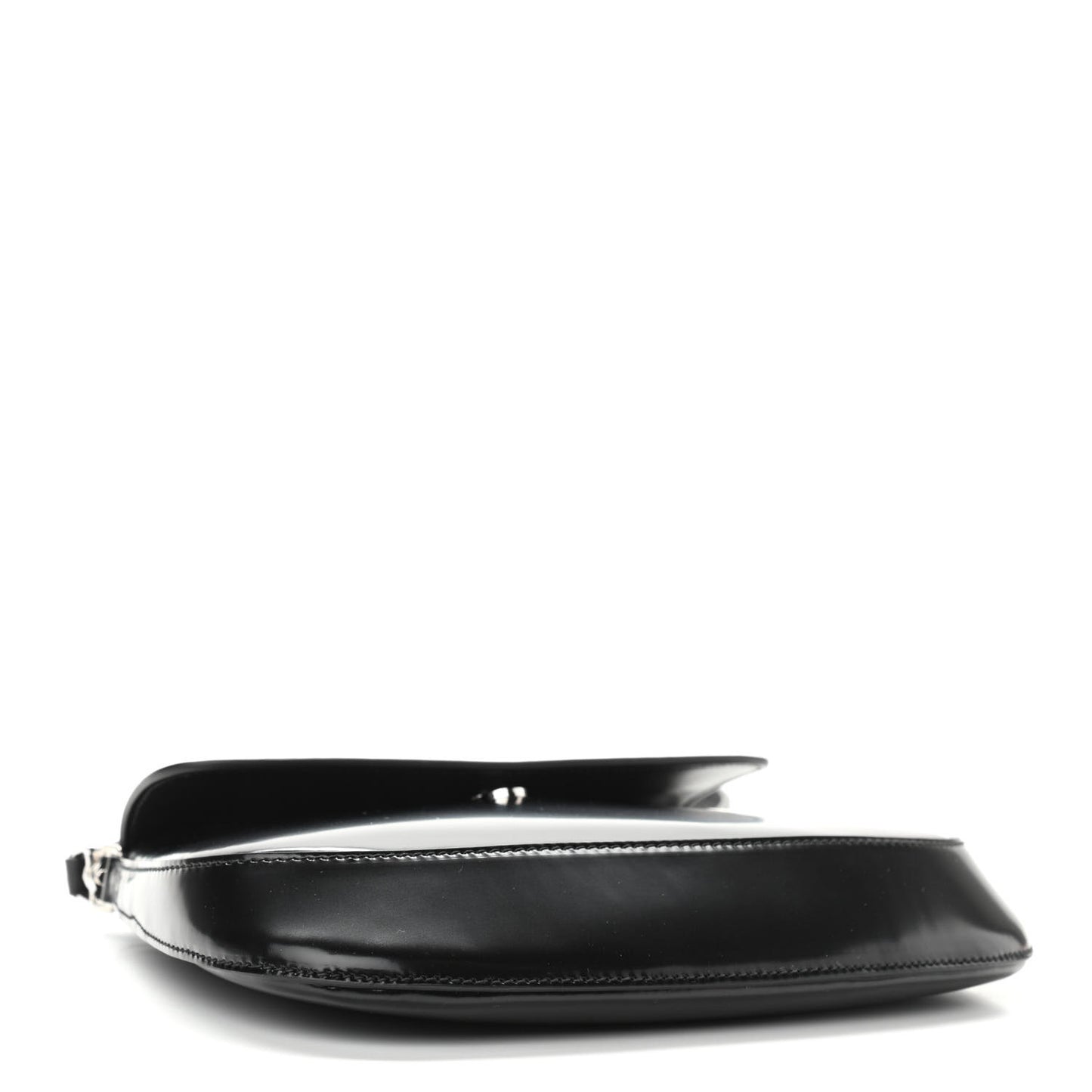 Spazzolato Cleo Flap Shoulder Bag Black