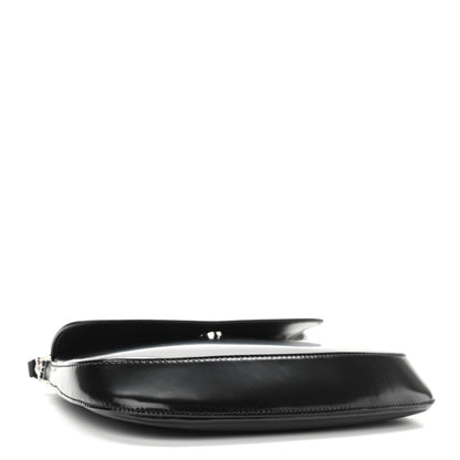 Prada Spazzolato Cleo Flap Shoulder Bag Black 4 of 12