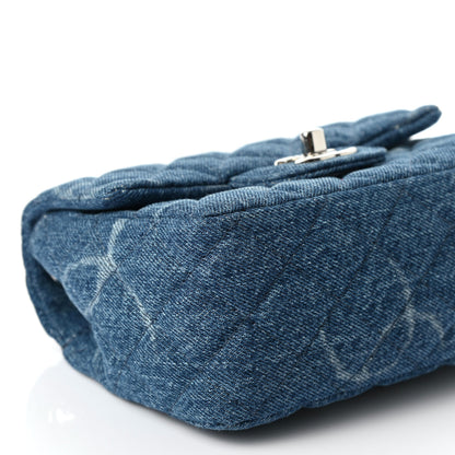 Chanel Denim CC Quilted Mini Square Flap Blue 8 of 9