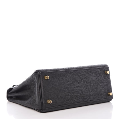 Hermes Togo Kelly Retourne 25 Black 6 of 64