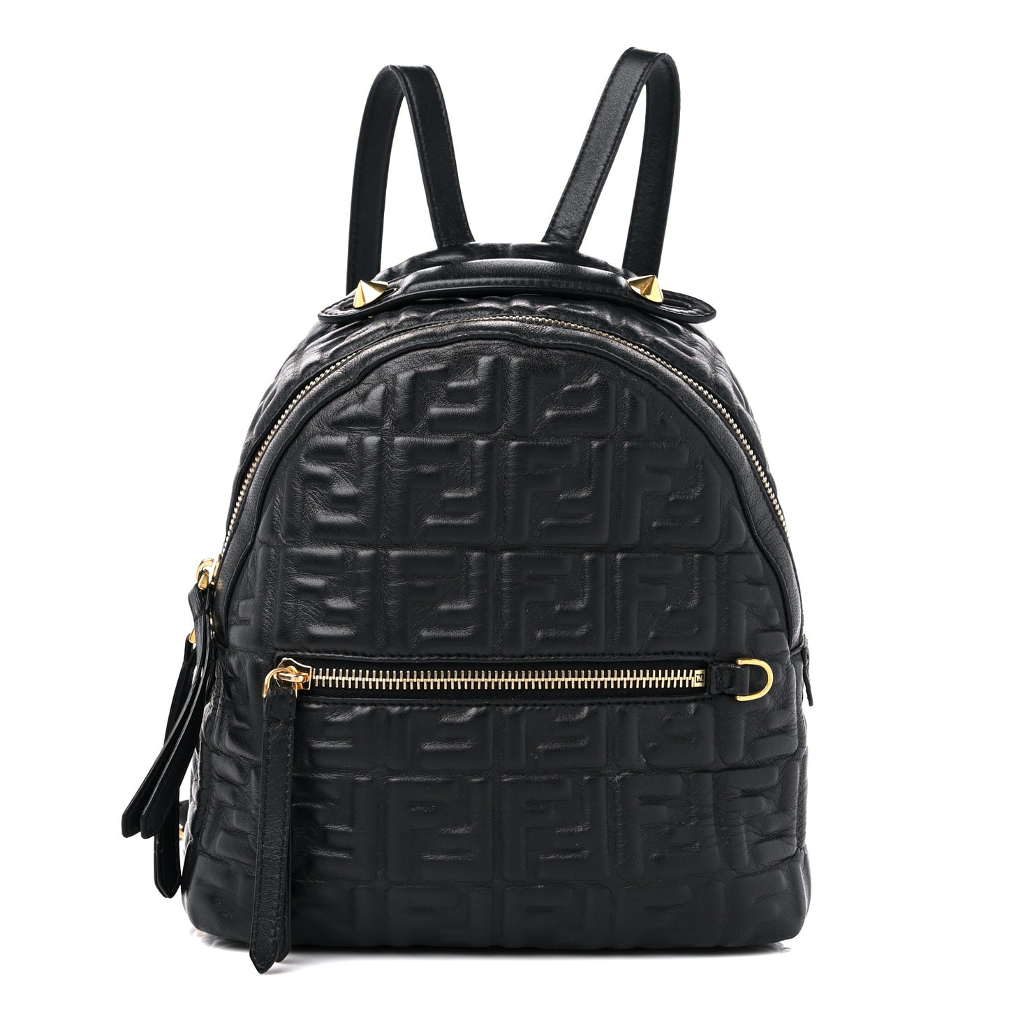 Nappa FF 1974 Embossed Mini Backpack Black