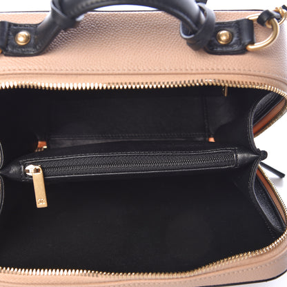 Chanel Caviar Quilted Medium CC Filigree Vanity Case Beige Black 5 of 10