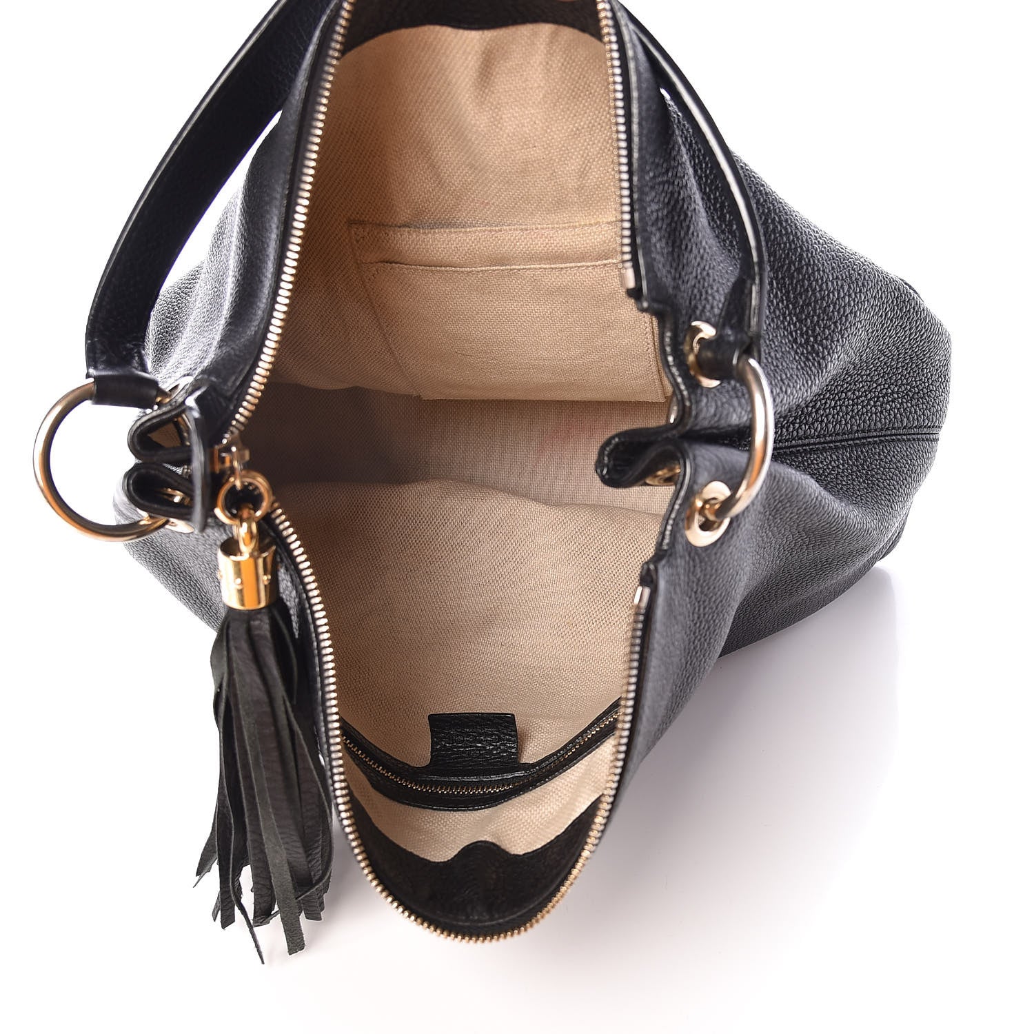 Gucci Pebbled Calfskin Large Soho Hobo Black 5 of 10