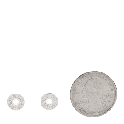Tiffany Sterling Silver 1837 Circle Earrings 2 of 4