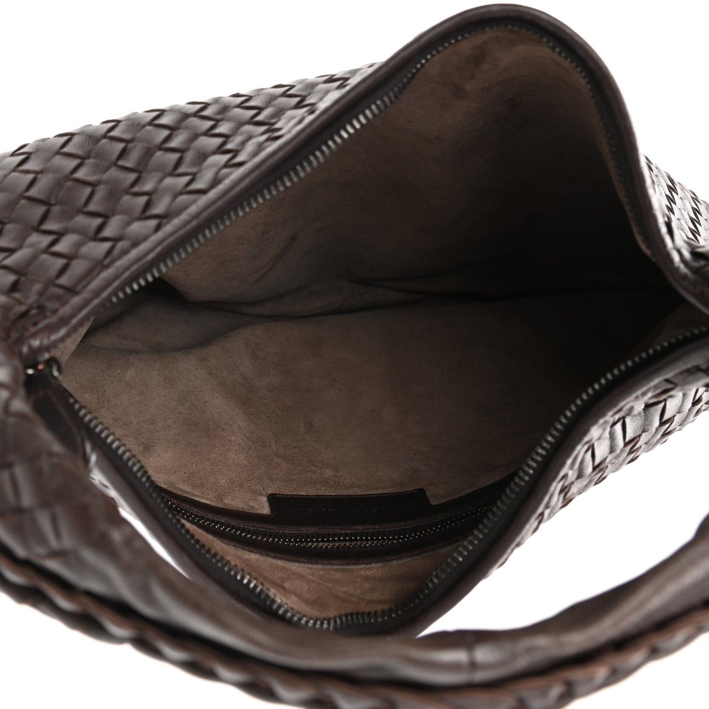 Nappa Intrecciato Medium Veneta Hobo Ebano