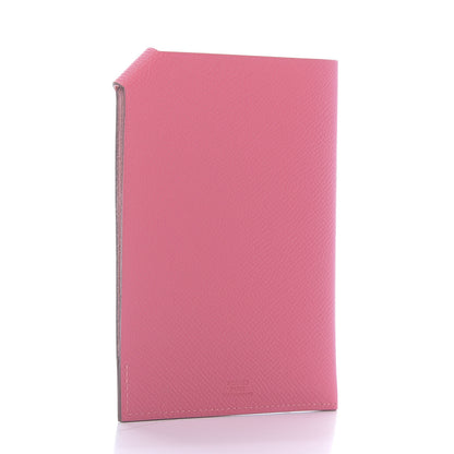Hermes Epsom Tarmac PM Passport Holder Rose Azalee 2 of 7