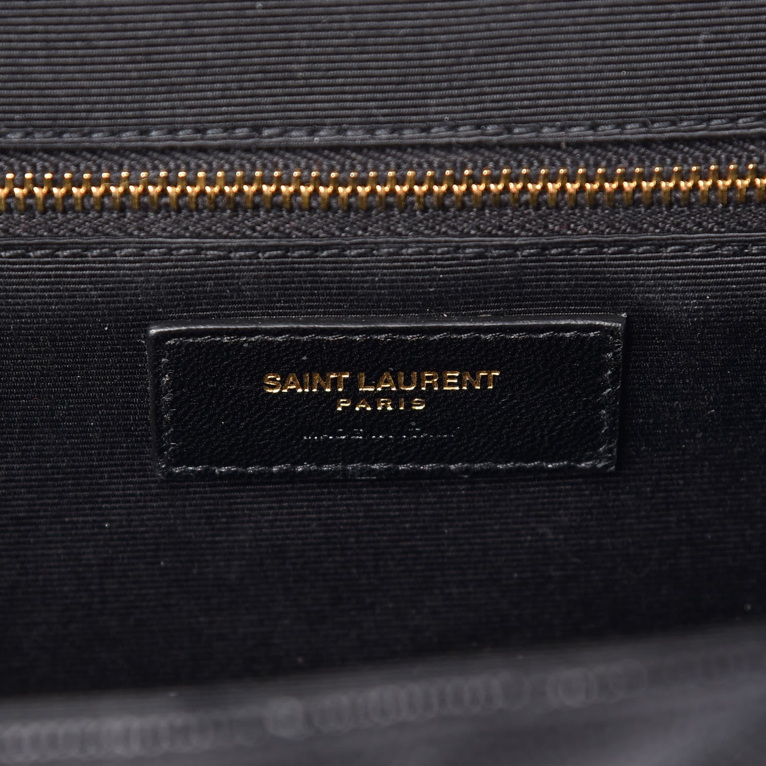 Saint Laurent Grain De Poudre Matelasse Chevron Large Monogram Satchel Black 8 of 10