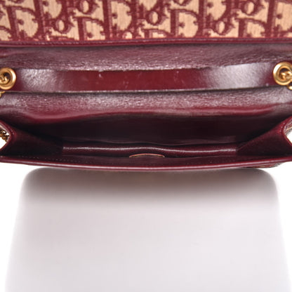 Christian Dior Monogram Chain Flap Burgundy 5 of 9
