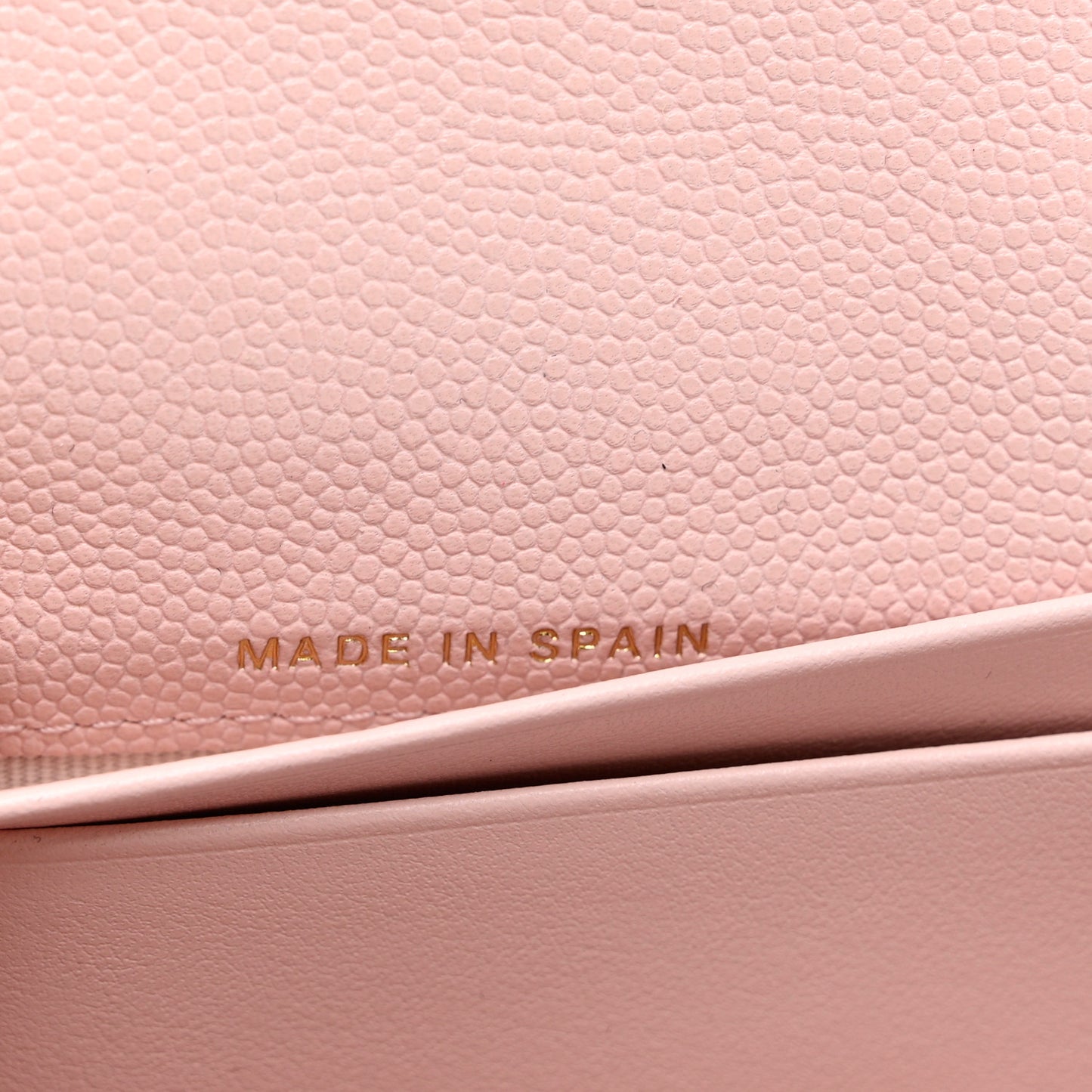 Caviar Quilted Crystal CC Large Gusset Flap Wallet Pink