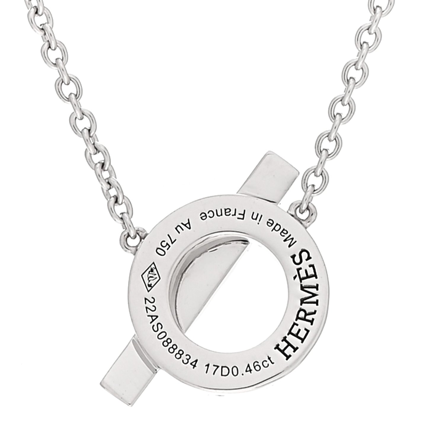 18K White Gold Diamond Finesse Pendant Necklace