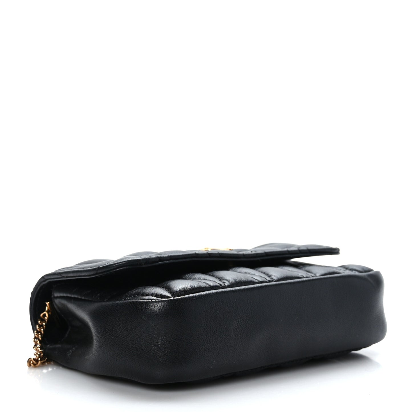 Nappa Quilted Virtus Evening Bag Black