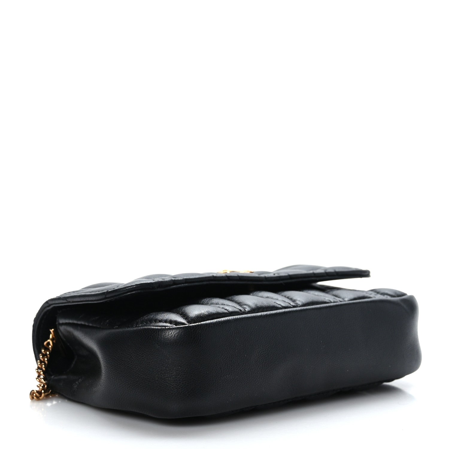 Versace Nappa Quilted Virtus Evening Bag Black 4 of 8