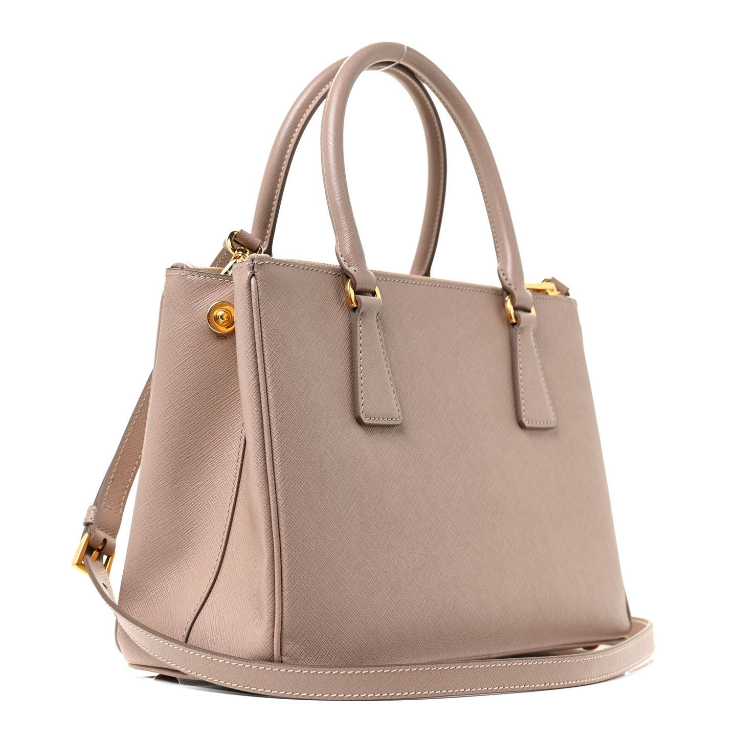 Saffiano Small Galleria Double Zip Tote Cammeo