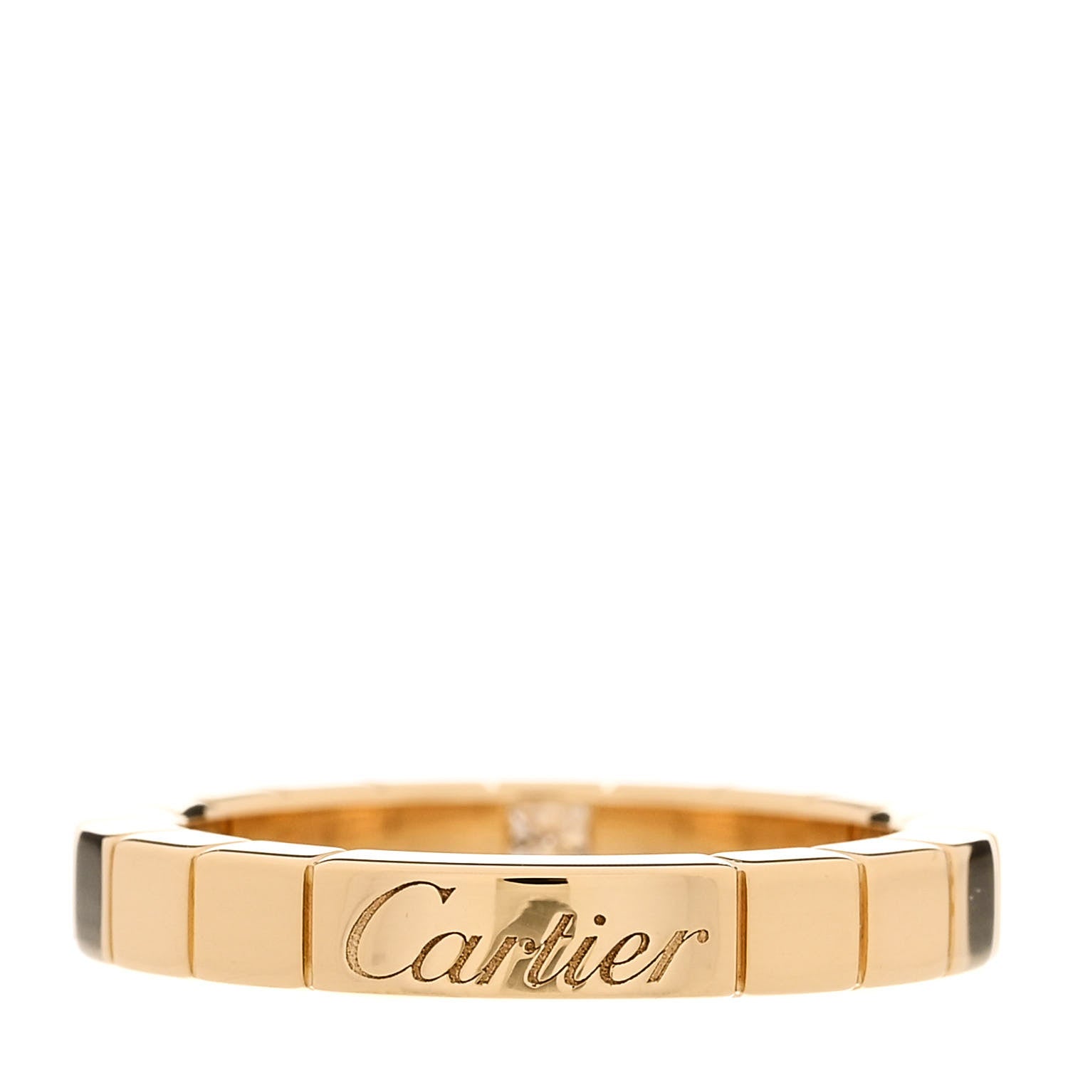 Cartier 18K Yellow Gold Diamond Lanieres Ring 49 4.75 3 of 4