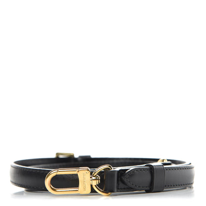 Louis Vuitton Calfskin 16mm Adjustable Shoulder Strap Black 1 of 4