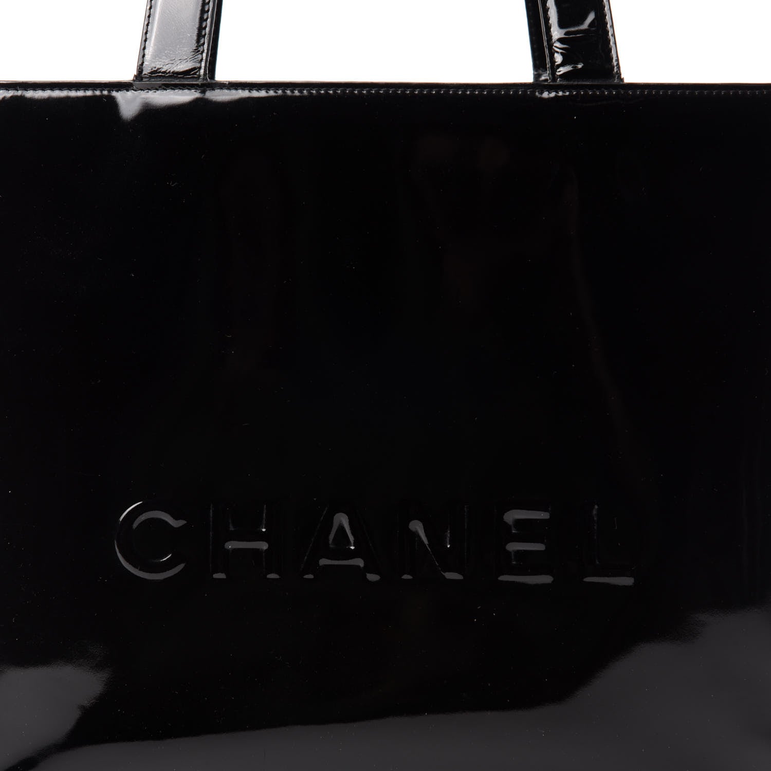 Chanel Patent Logo Shoulder Bag Black 13 of 13