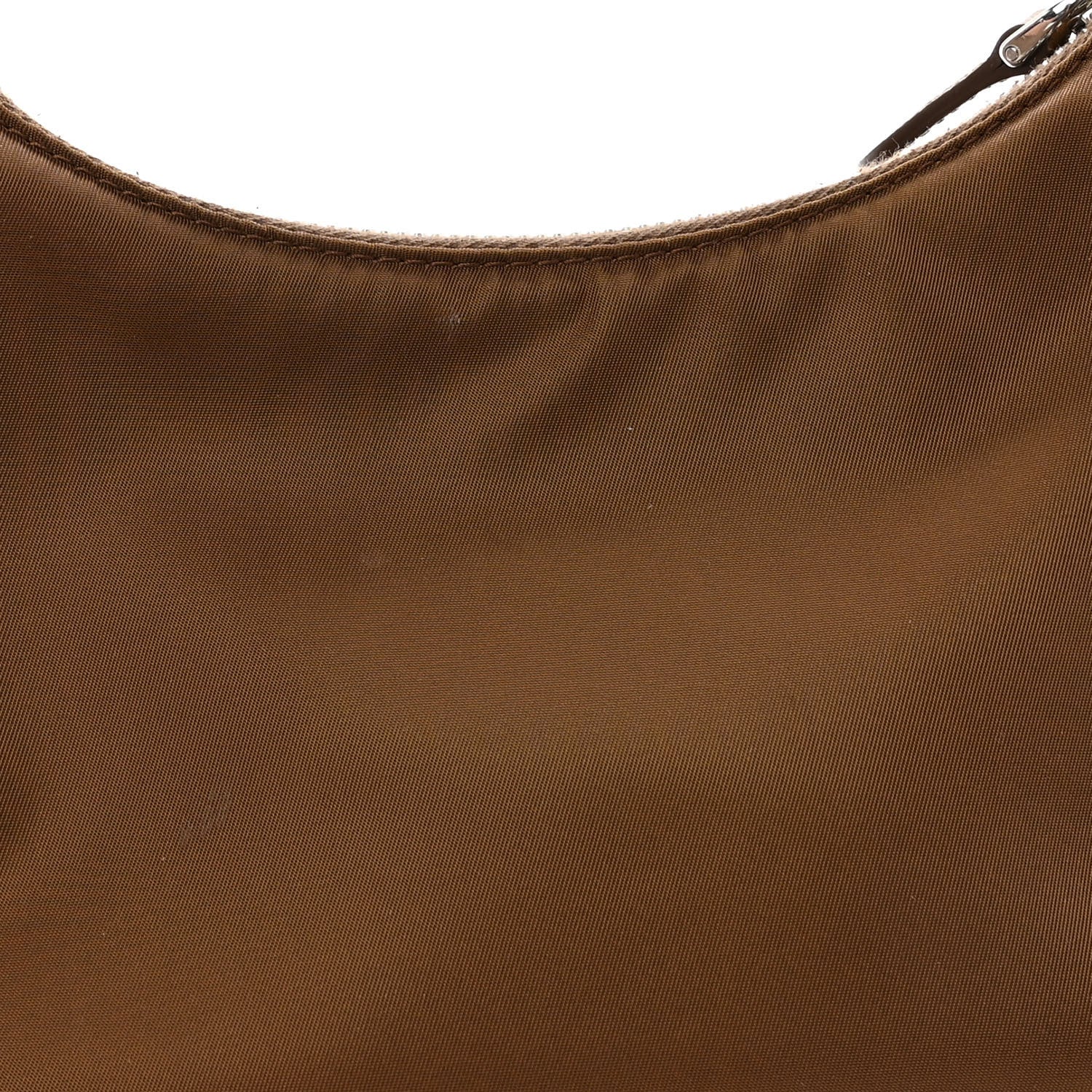 Prada Tessuto Nylon Saffiano Re-Edition 2005 Shoulder Bag Cacao 10 of 11