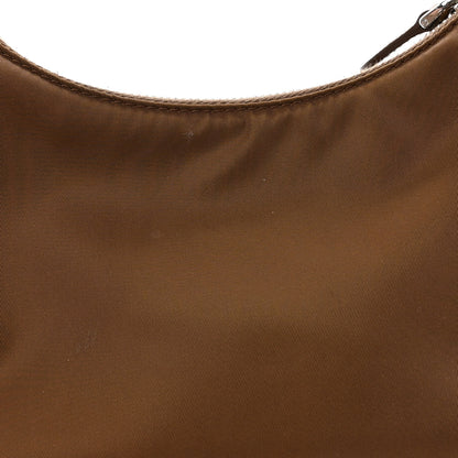 Prada Tessuto Nylon Saffiano Re-Edition 2005 Shoulder Bag Cacao 10 of 11