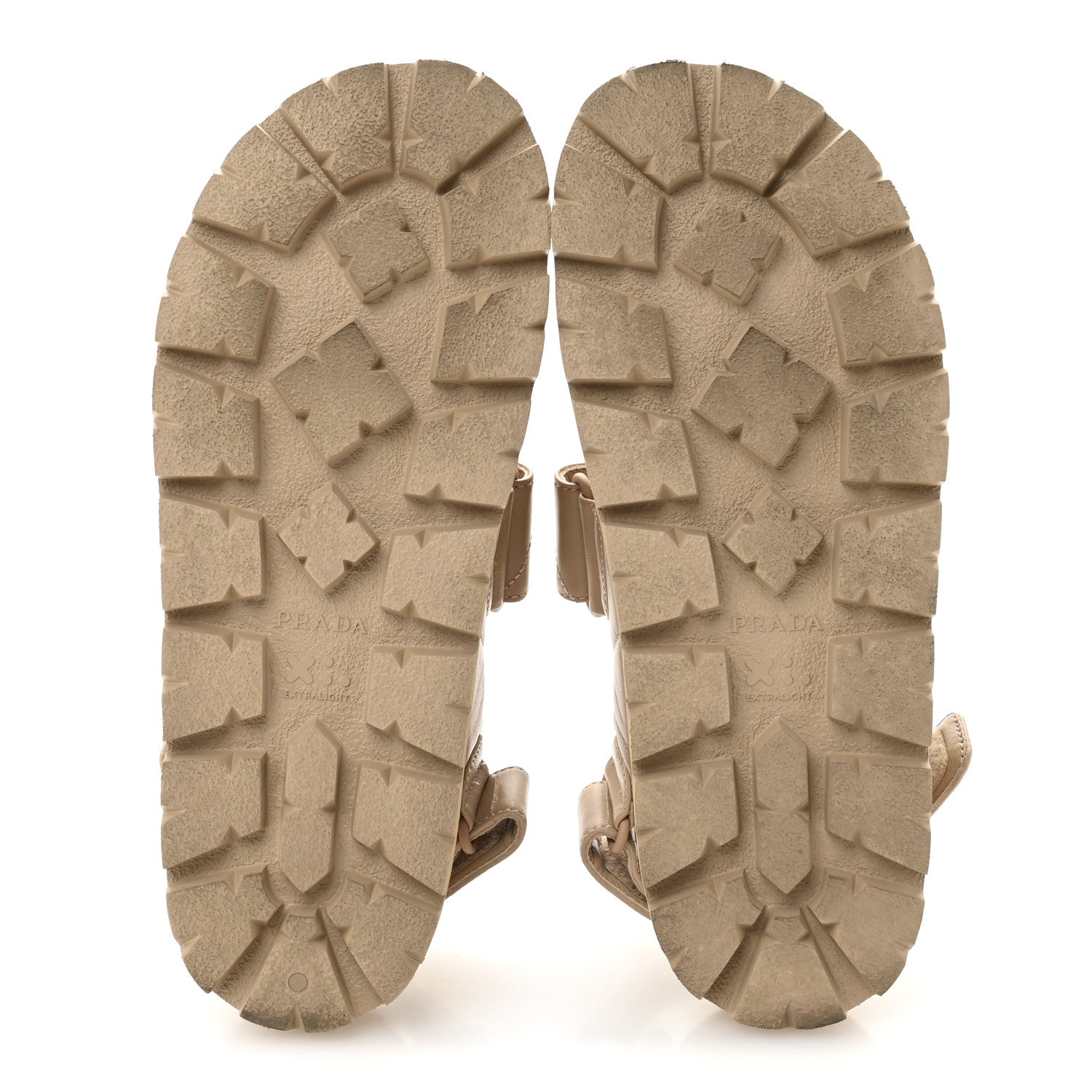 Prada Nappa Quilted Padded Slingback Sandals 37.5 Sabbia 6 of 8