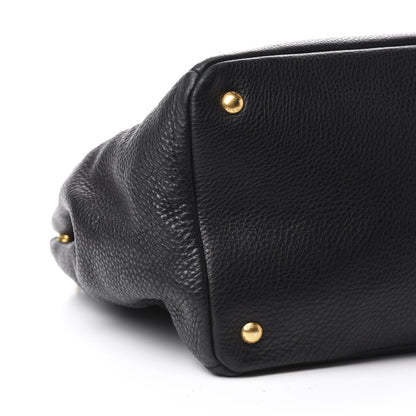 Prada Vitello Daino Tote Black 7 of 13