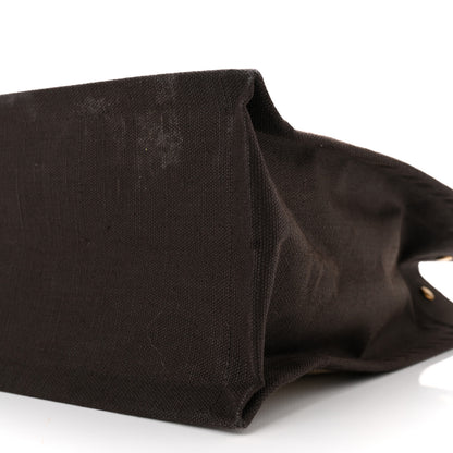 Saint Laurent Linen Calfskin Rive Gauche North South Tote Natural 10 of 10