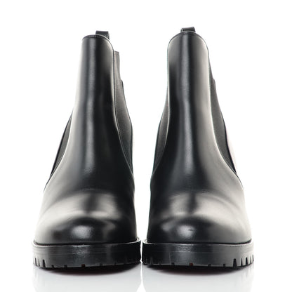 Christian Louboutin Calfskin Marchacroche 70 Chelsea Boots 36.5 Black 2 of 7