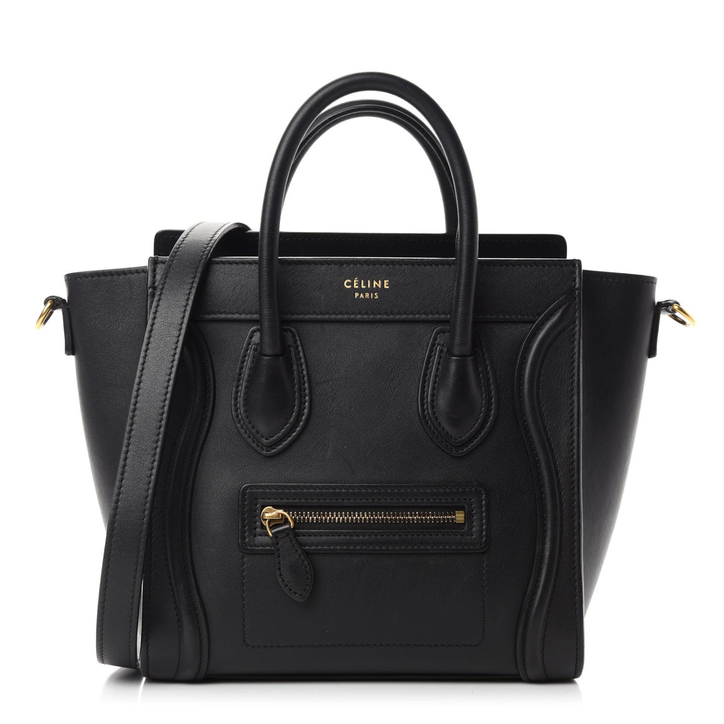 Smooth Calfskin Nano Luggage Black