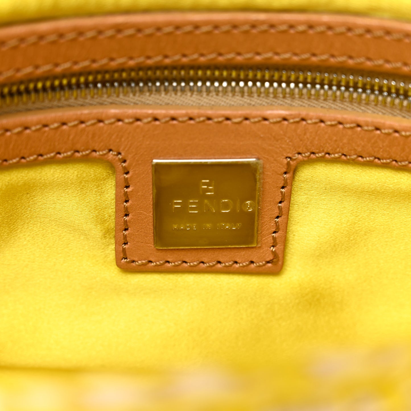 Woven Straw Baguette Yellow