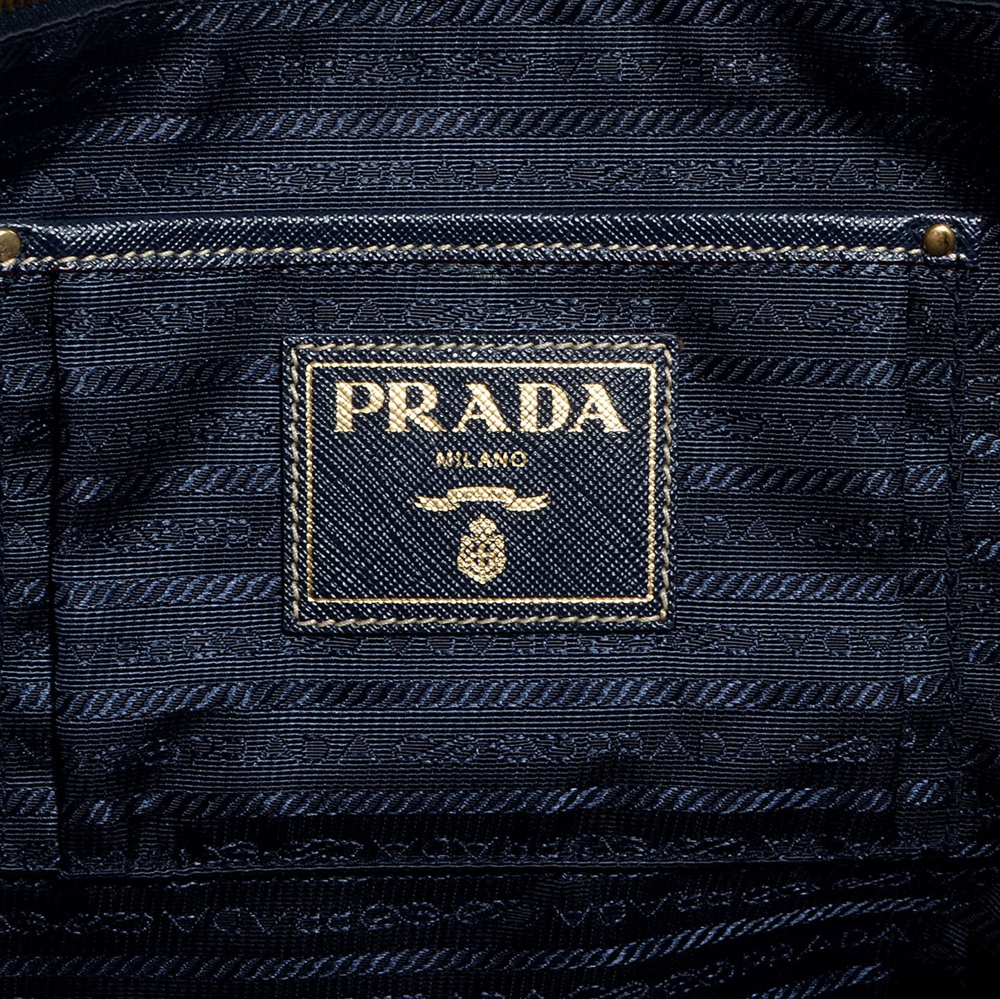 Canapa Saffiano Tote Corda Blue