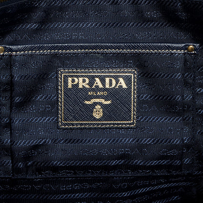 Prada Canapa Saffiano Tote Corda Blue 12 of 19