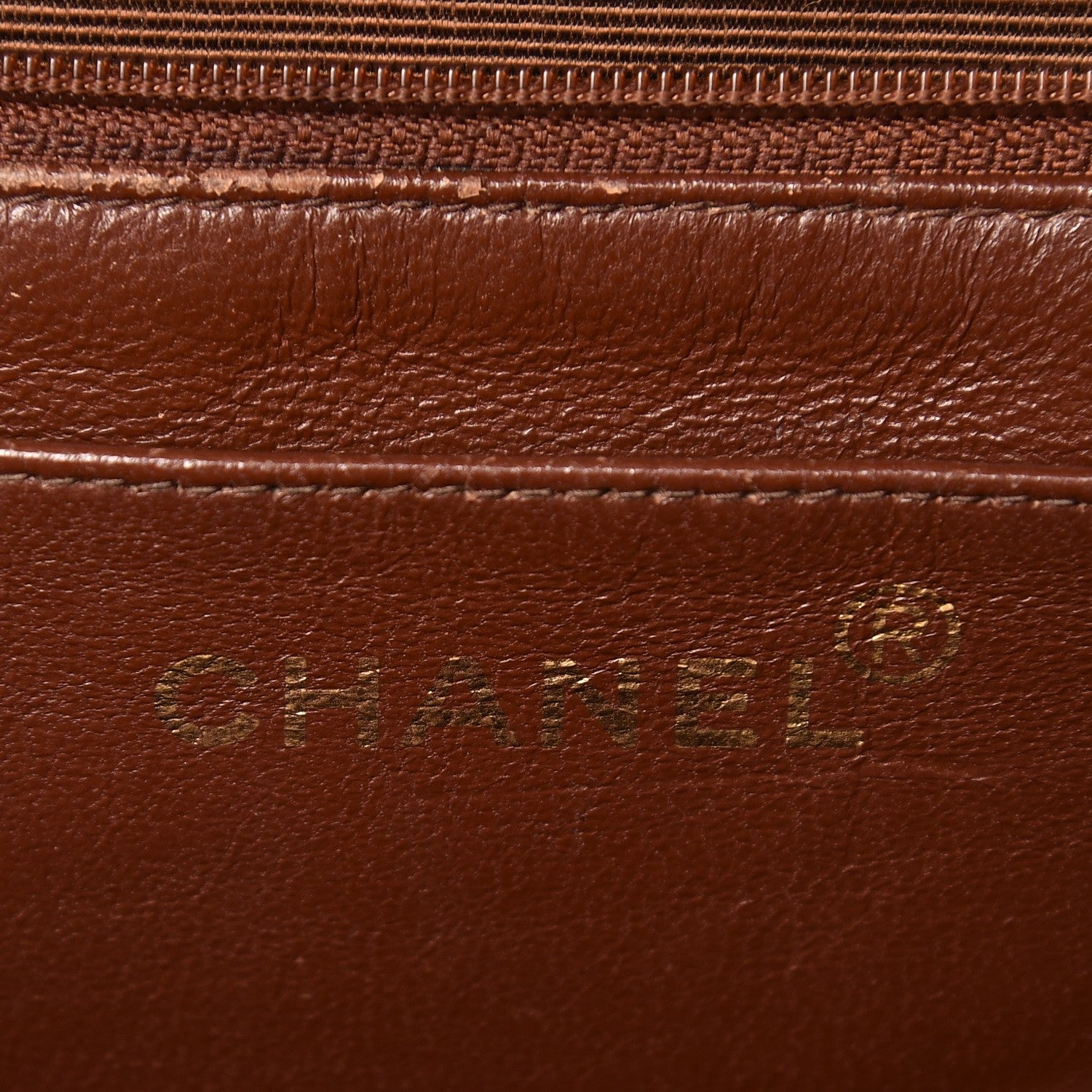 Chanel Caviar Quilted Jumbo Kelly Flap Brown 6 of 10