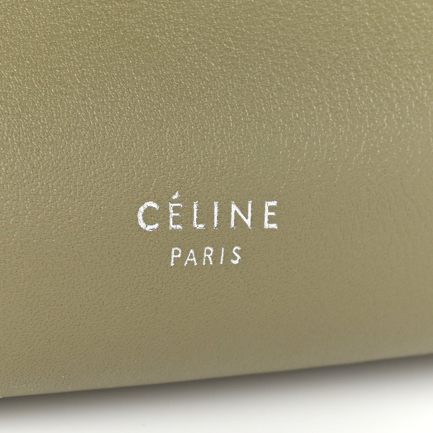 Supple Grained Calfskin Small Big Bag Sage