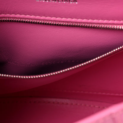 Balenciaga Shiny Calfskin Crocodile Embossed Small Hourglass Top Handle Bag Baby Pink 7 of 13